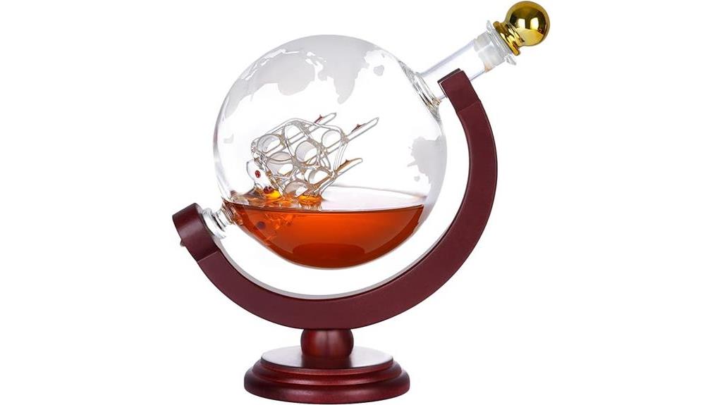 unique globe decanter design