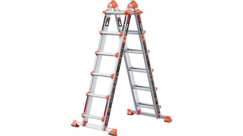 versatile 6 step ladder extension