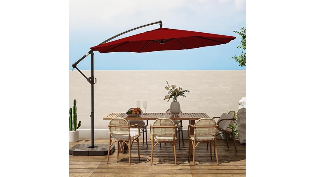 versatile offset patio umbrella