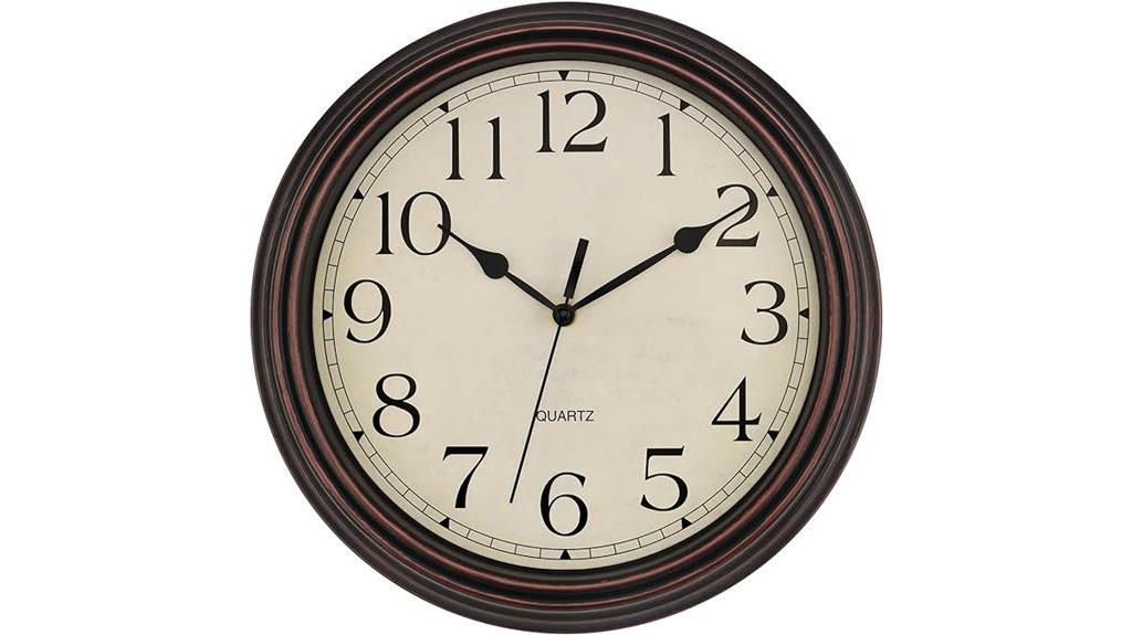 vintage silent wall clock