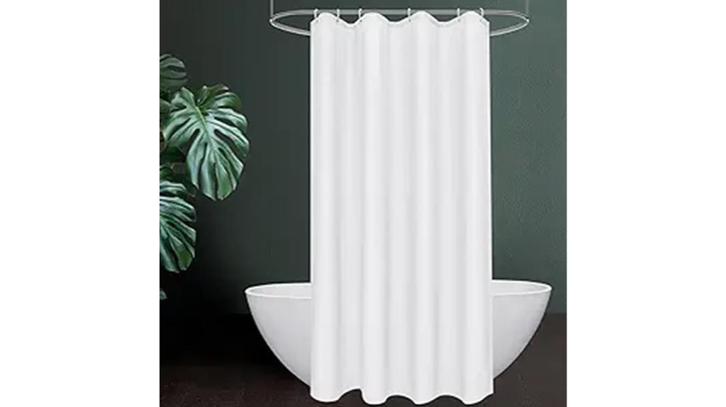 white fabric stall curtain