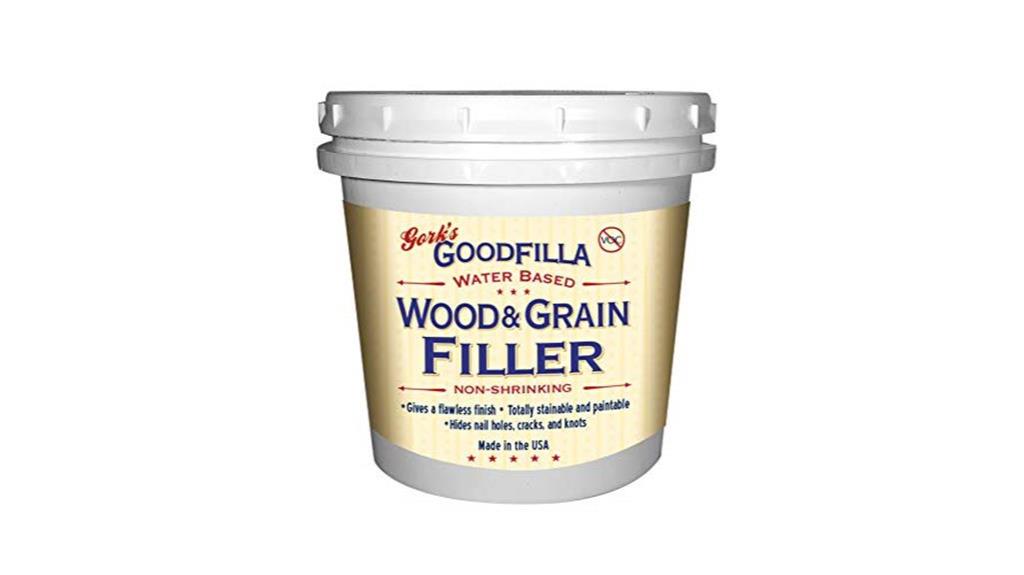 wood filler for grain