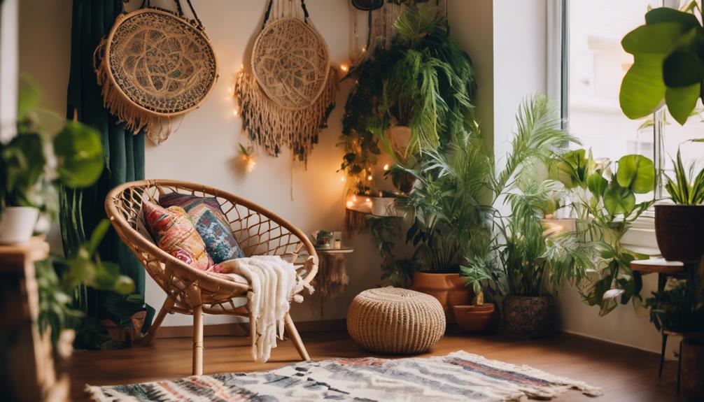 boho oasis in apartment