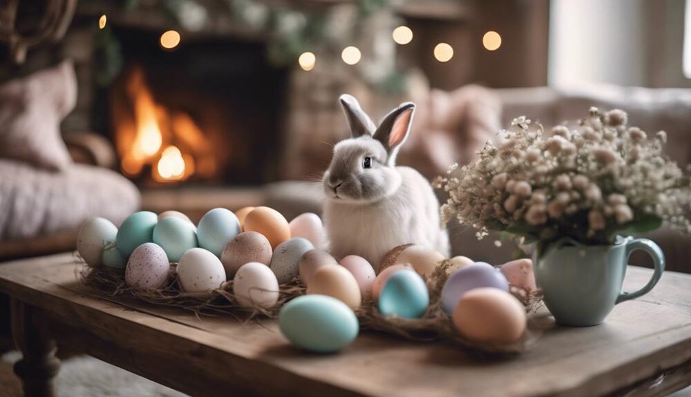 charming easter living room decor