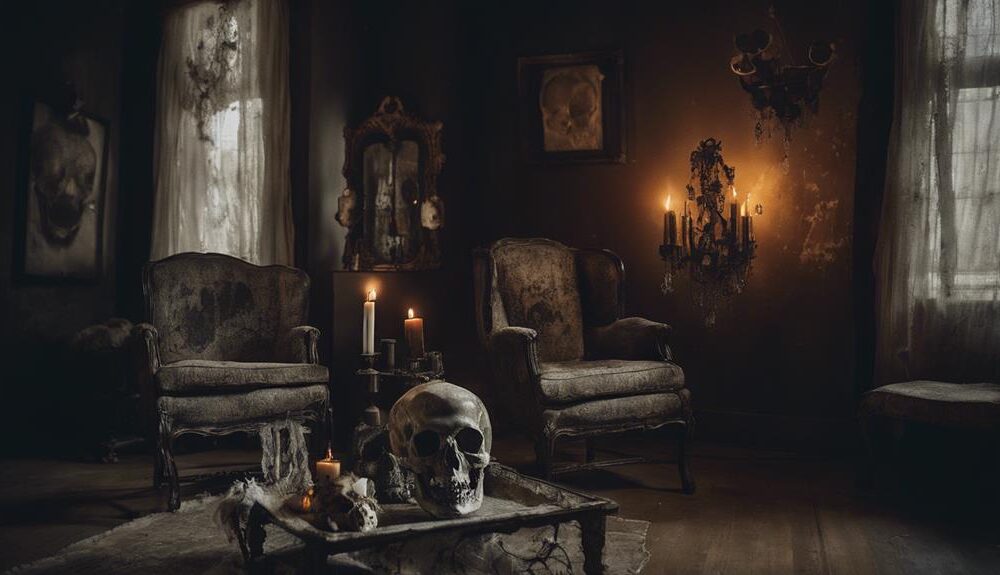 creepy stylish horror decor