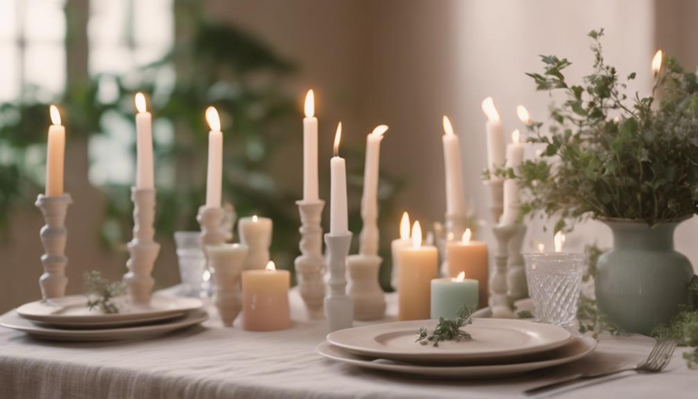 elegant candle holders enhance