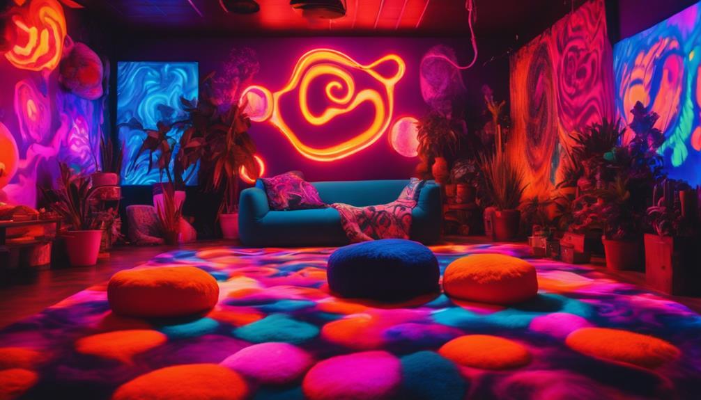 psychedelic room decor ideas