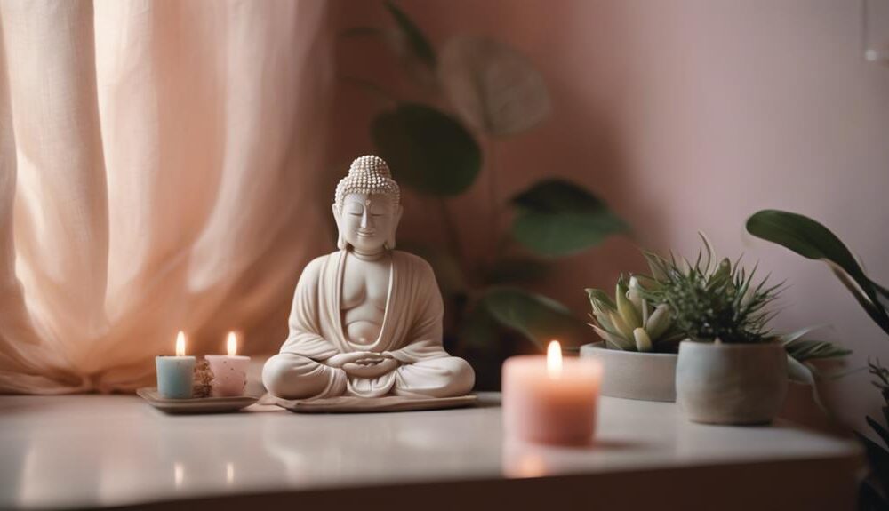 serene spiritual room decor