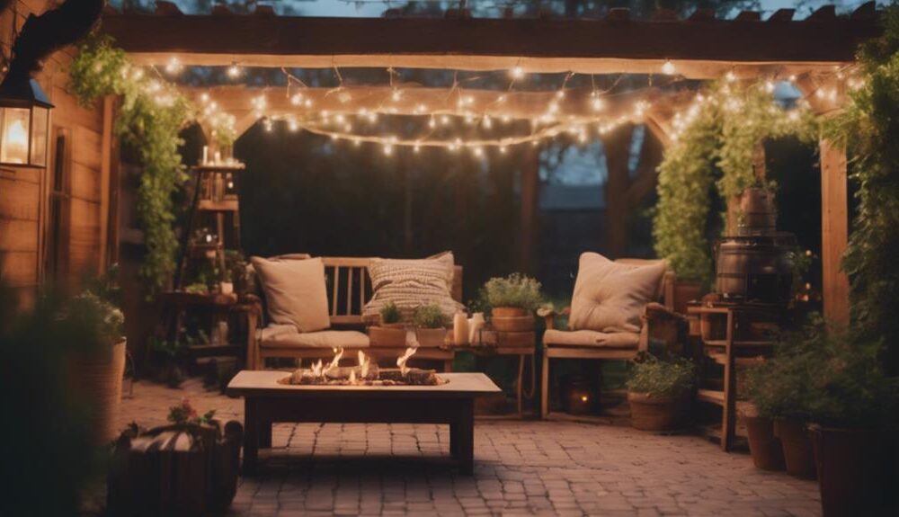 small farmhouse outdoor oasis