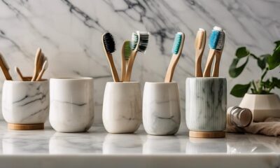 stylish aesthetic toothbrush holders