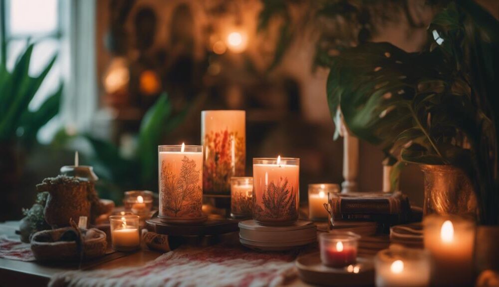 stylish ambiance candle decor