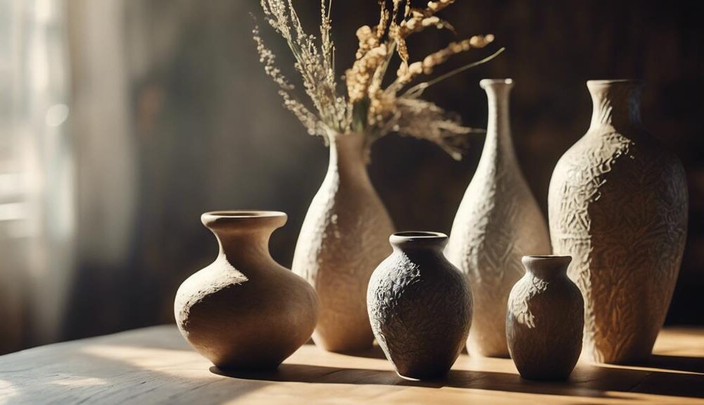 stylish vases enhance decor