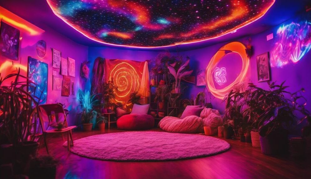 trippy room aesthetic ideas