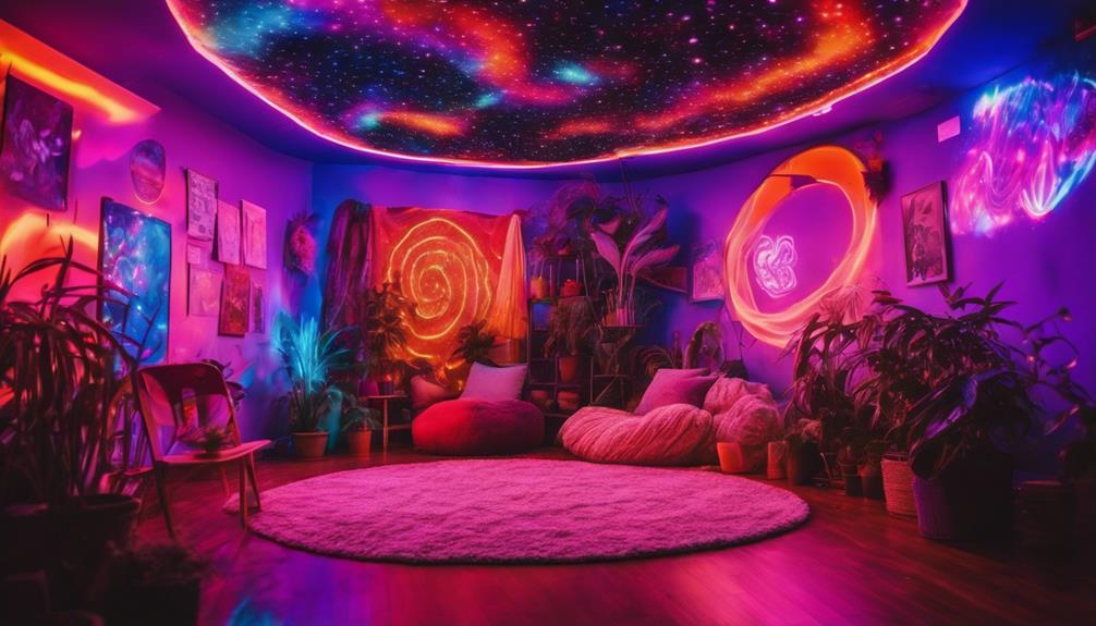 trippy room aesthetic ideas