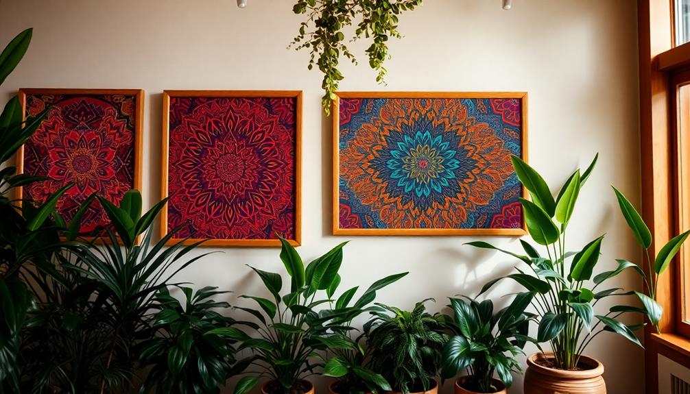 batik wall art creation