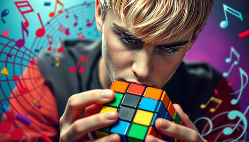 bieber s impressive rubik s cube prowess