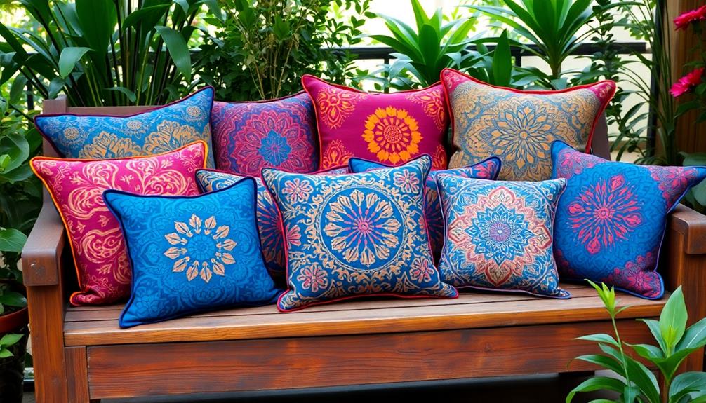 distinctive batik pillow cases