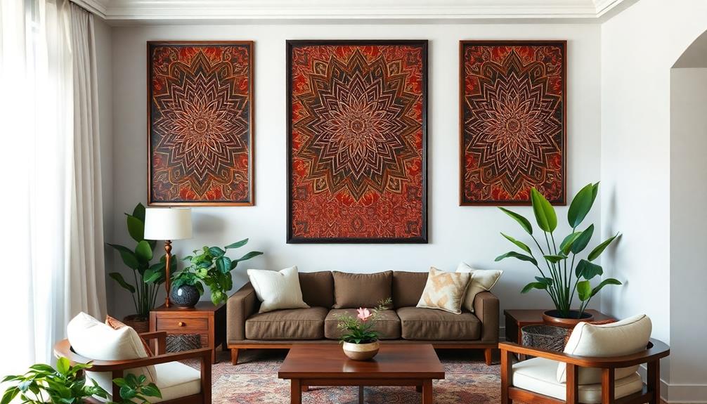 exquisite batik wall decor