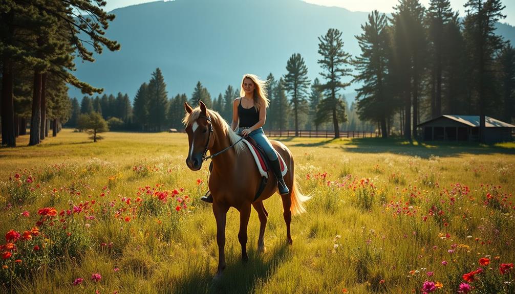 kaley cuoco horseback riding