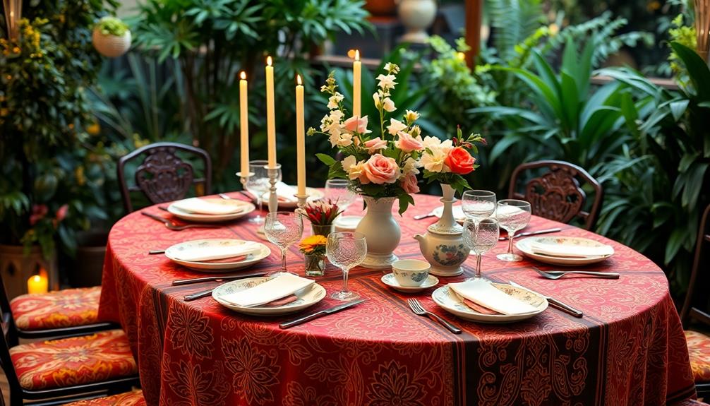 stylish batik dining arrangements