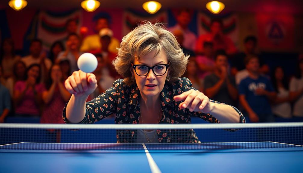 susan sarandon s impressive ping pong