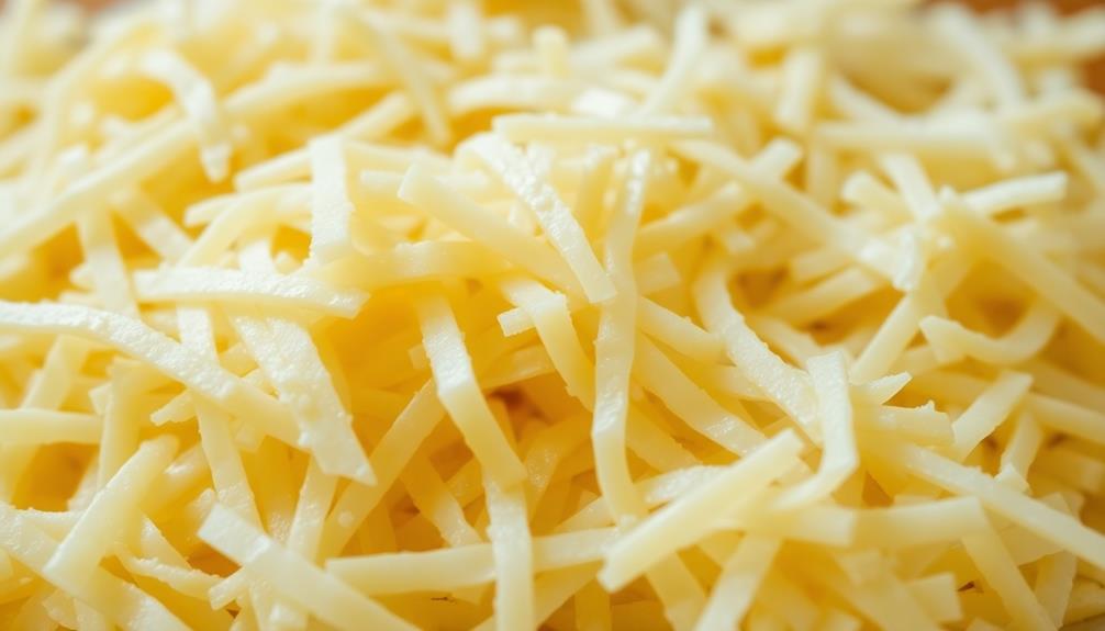 add shredded cheese now