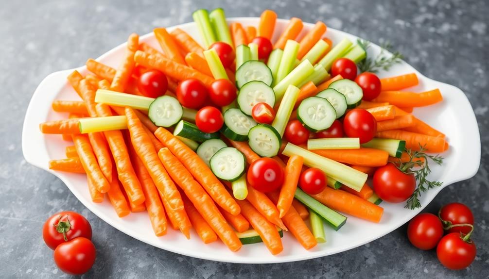 arrange vegetables beautifully displayed