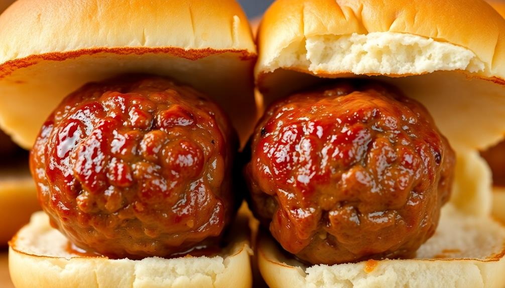 assemble slider buns meatballs