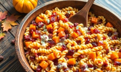 autumn inspired pasta dish