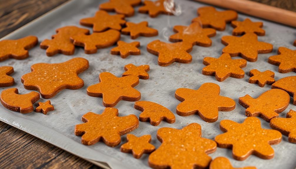 bake gingerbread house pieces