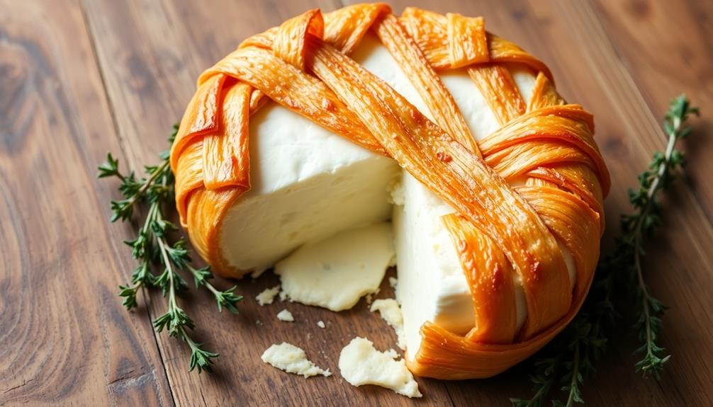 cheese wrapped in pastry