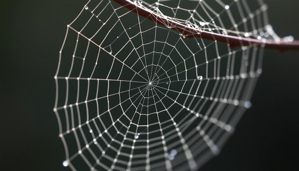 collect spider web materials