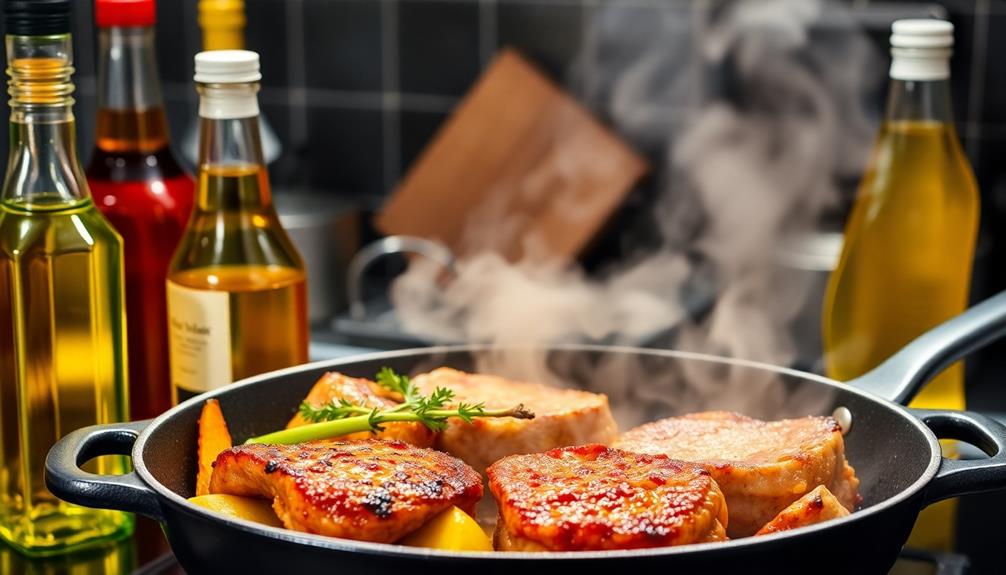 cooking oils impact maillard reaction