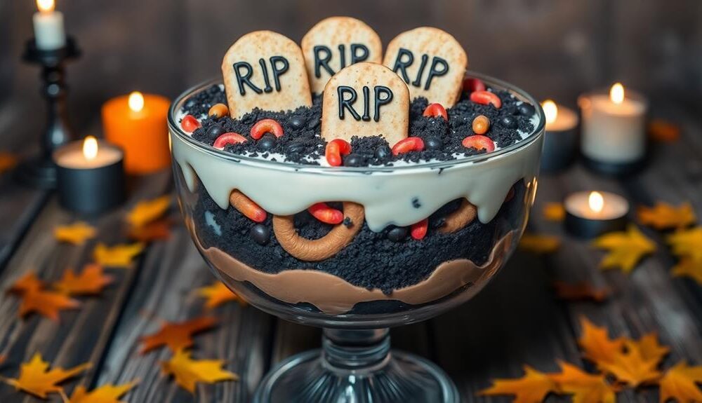 dessert with spooky theme