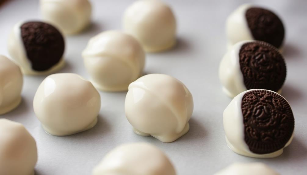 dip balls in chocolate