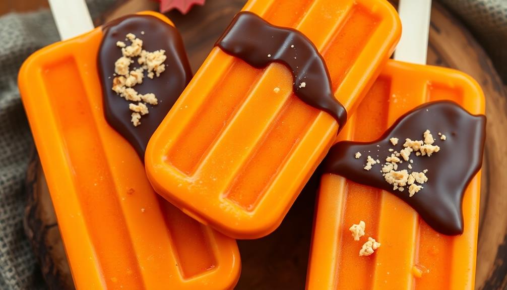 fall flavored frozen treats