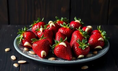 fang shaped strawberry treats