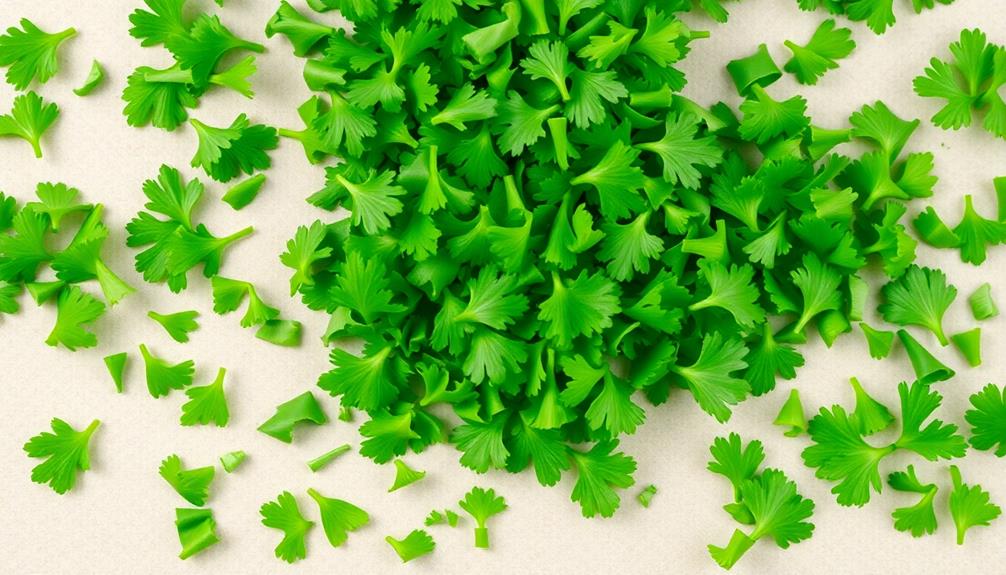 garnish with chopped parsley