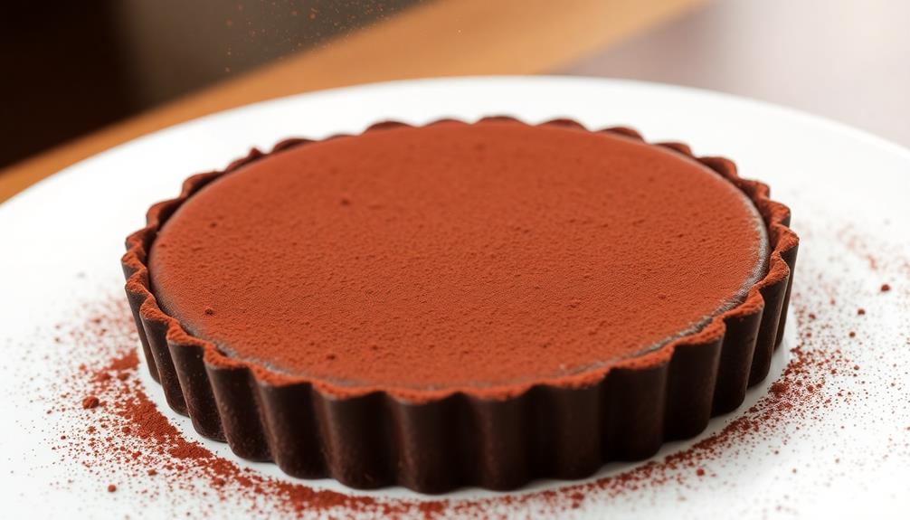 garnish with cocoa powder