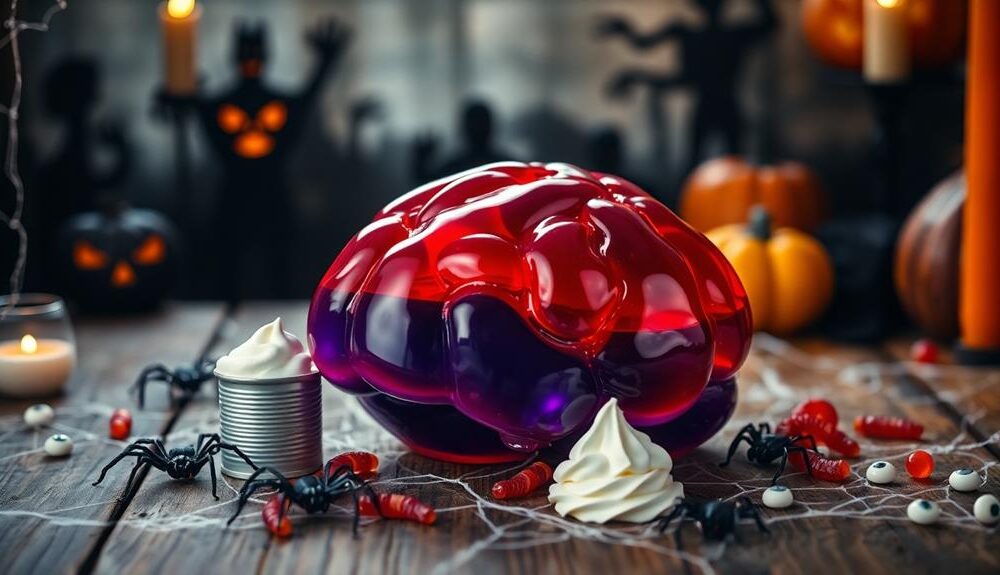 ghoulish gelatin dessert creation