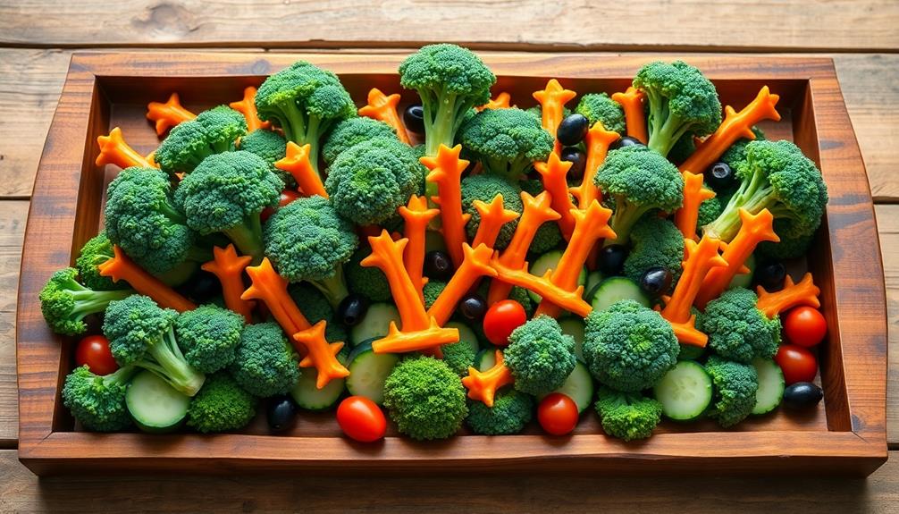 haunting veggie arrangement step