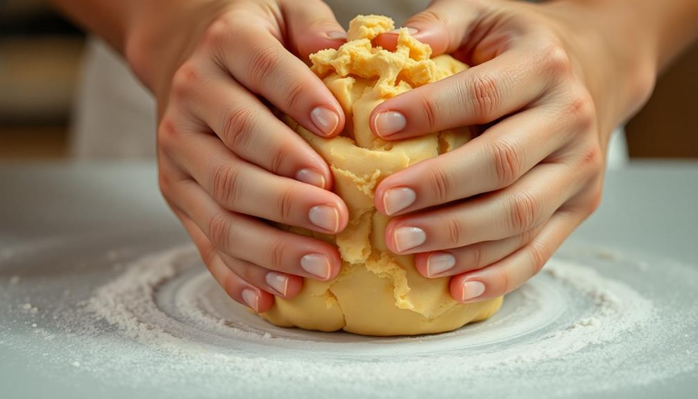 knead dough for elasticity