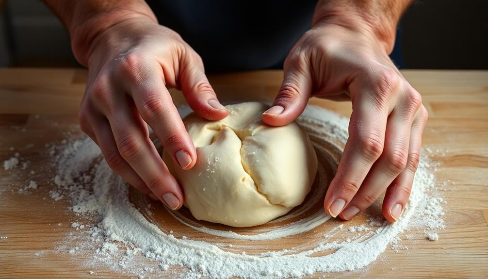 knead dough thoroughly first