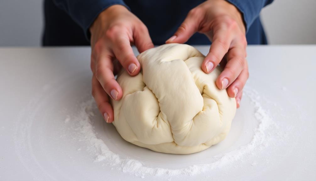 knead dough until elastic