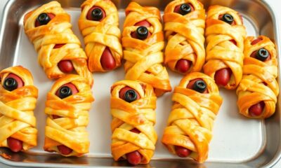 mummy style hot dog wrapping