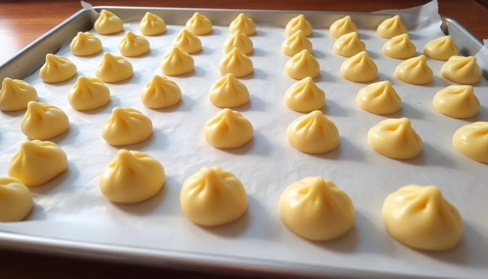 pipe choux dough preparation