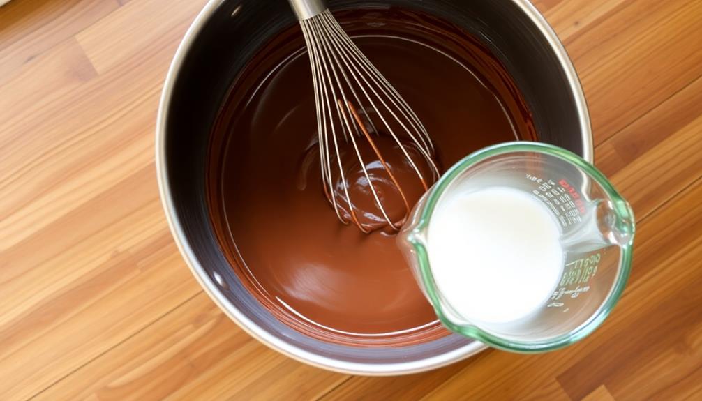 prepare chocolate pudding mixture