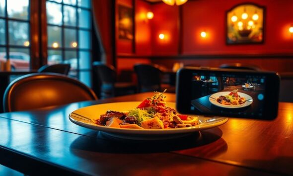 restaurant lighting impacts photography