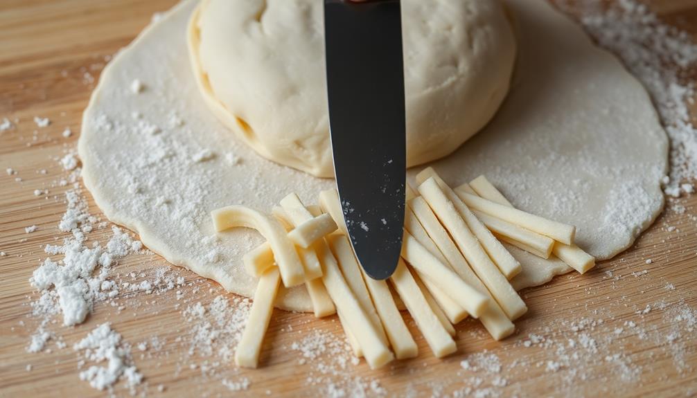 roll dough into sticks