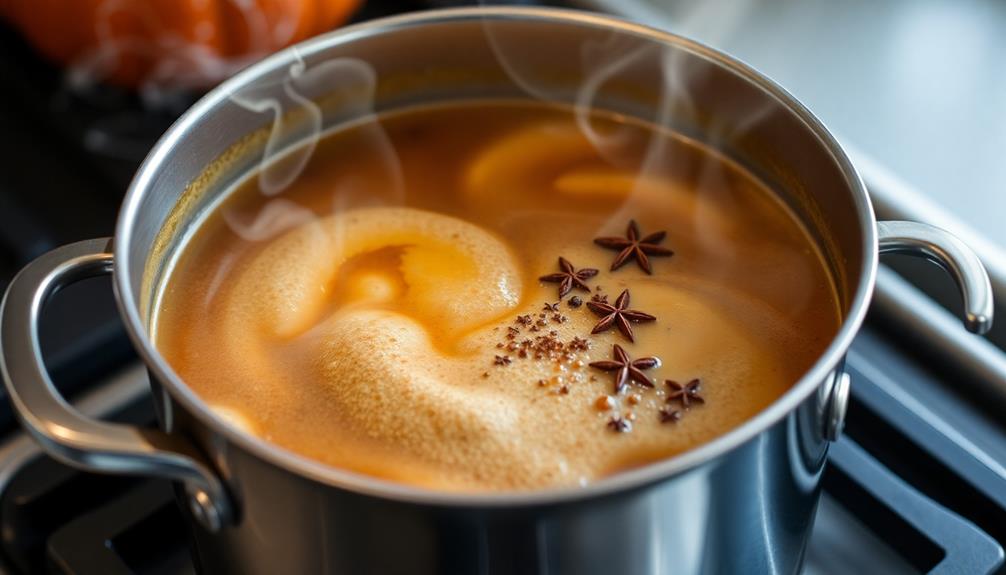 simmer coffee with spices